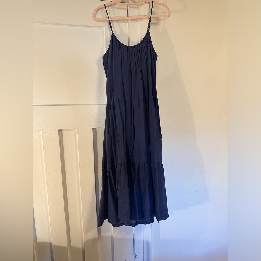 Elegant Navy Blue Maxi Dress